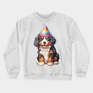 Birthday Bernese Mountain Dog Crewneck Sweatshirt